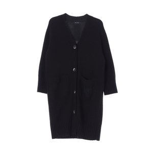 [S]마인 울캐시미어88% 브라운 헤비 울 니트 롱 가