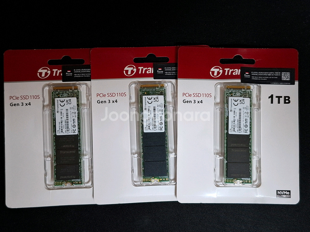 트랜센드 M.2 NVME SSD 1TB(새상품)--0