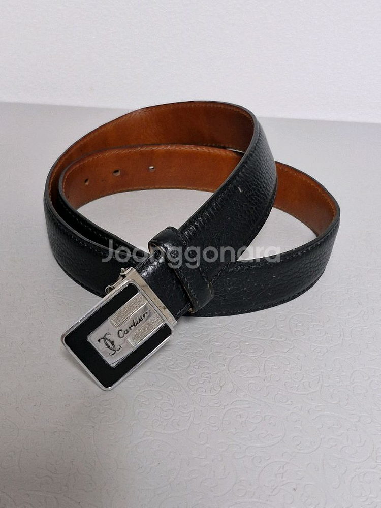 까르띠에 가죽벨트--2