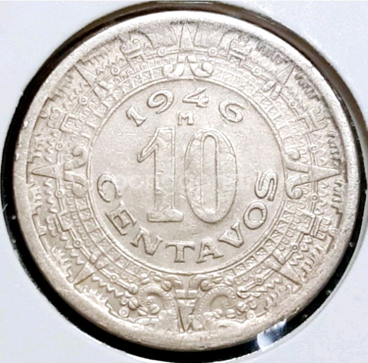 멕시코 1946년 10센타보스.외국주화.주화 화폐 동전--1