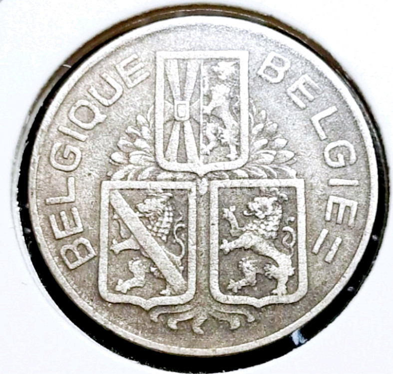 벨기에 1939년 1프랑.외국주화 주화 화폐 동전--1