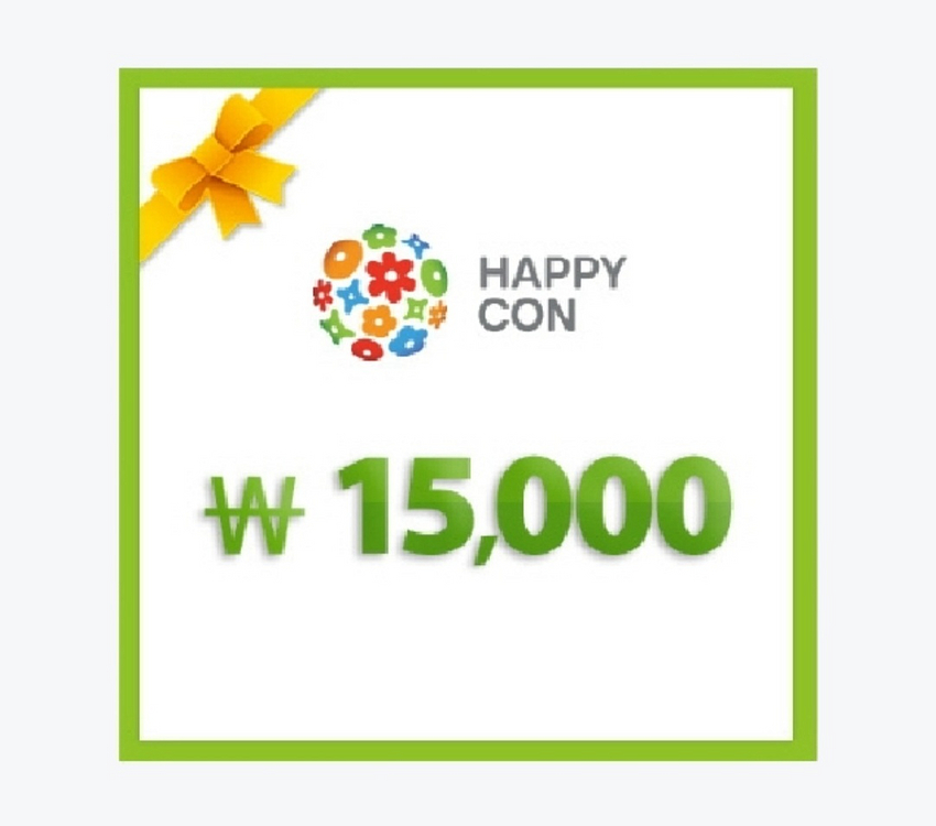 해피콘 15000원 모바일 상품권 기프티콘--0