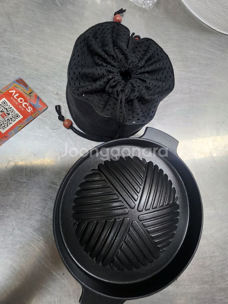 알록스 알코올 스토브+1인 구이판--2