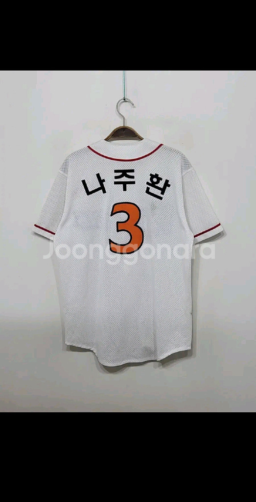 (L) SK 와이번스 야구져지 반팔 나주환 마킹 유니폼--4