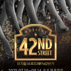 [급매] 뮤지컬 브로드웨이 42번가 R석 2매 10만