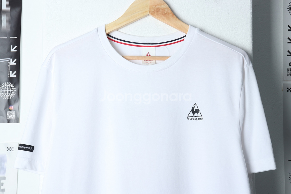 (2XL) 르꼬끄 반팔 티셔츠 빅사이즈 기능성 화이트--0