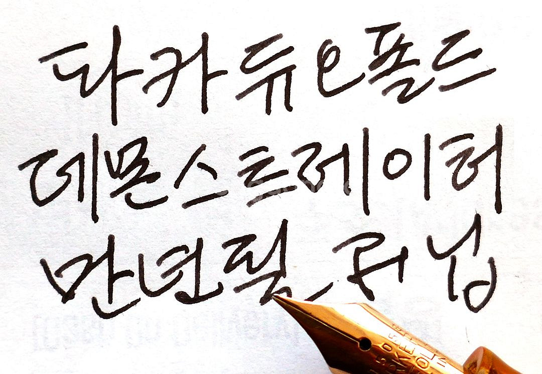 파카 듀오폴드 Jr. 데몬스트레이터 만년필 F--8
