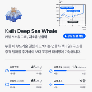 카일딥씨 저소음 고래축 105개