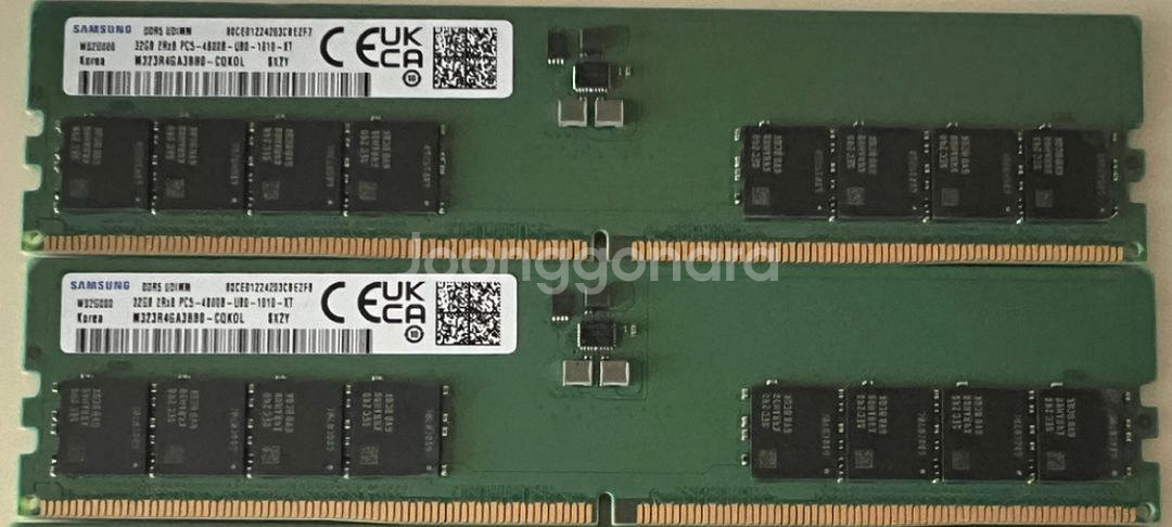 삼성 DDR5 32G 2RX8 PC5-4800B 2개--0