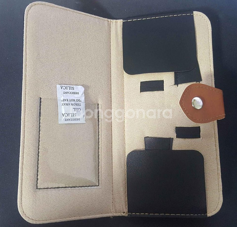 새 미용 가위 가죽 케이스 파우치 미용 도구 보관백--3