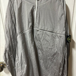 스톤아일랜드 나일론메탈 후드 아노락 실버 그레이 2xl