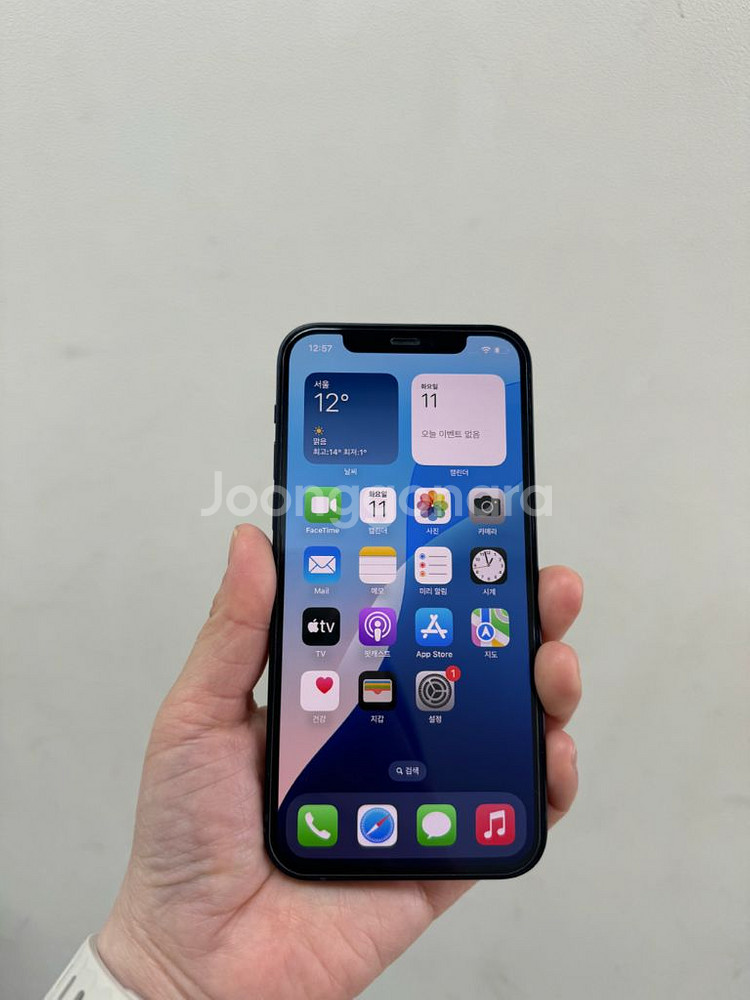 (부산중고폰) 아이폰12 블랙 128기가 판매해요--0