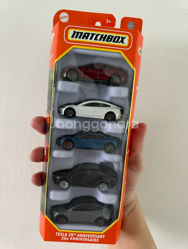 매치박스 테슬라 20주년 기념 5팩 미개봉--0