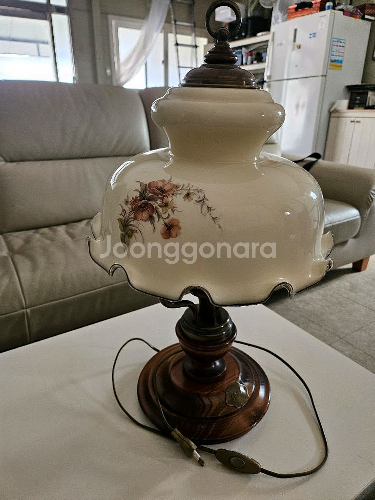 앤틱 이태리 대형글라스 스텐드--1