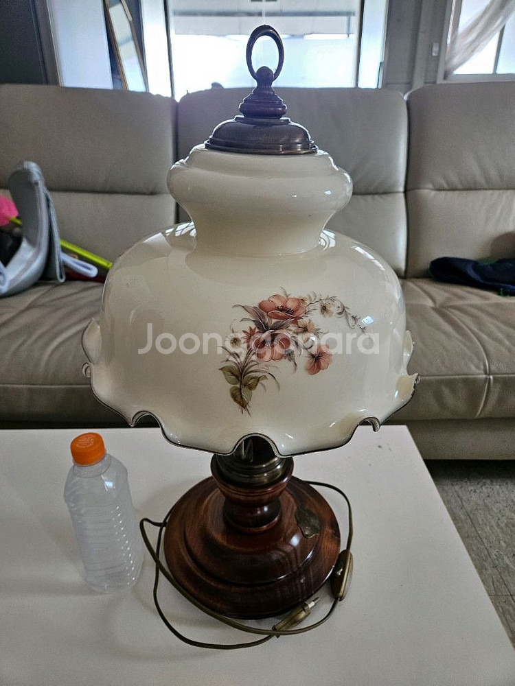 앤틱 이태리 대형글라스 스텐드--6