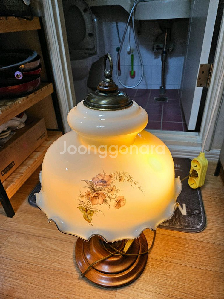 앤틱 이태리 대형글라스 스텐드--9