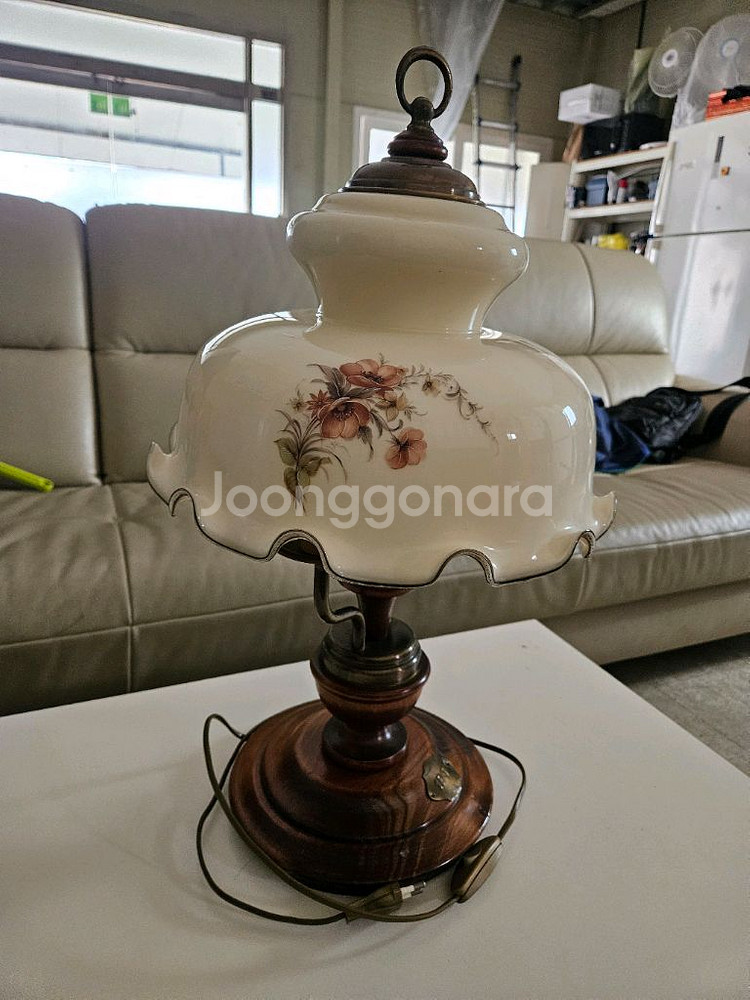 앤틱 이태리 대형글라스 스텐드--7