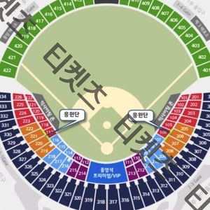 7/17,18 잠실 엘지vs롯데 야구티켓 3루 네이비석