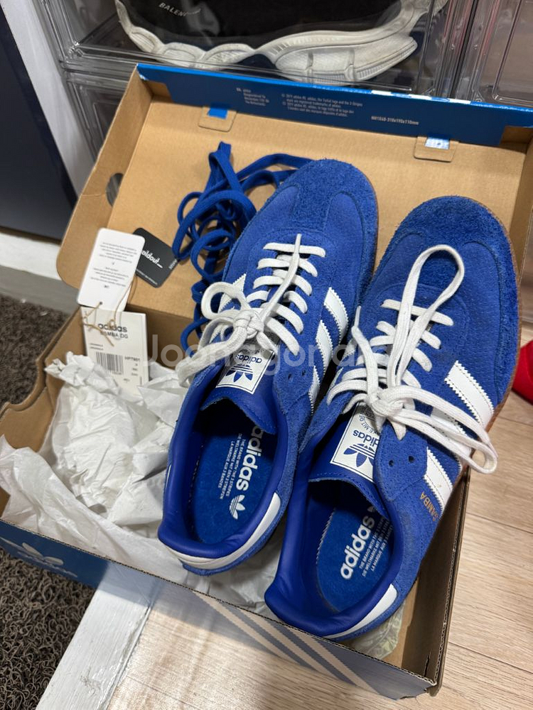아디다스 삼바 OG 로얄블루 265 1회착--0