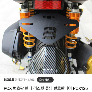 pcx 번호판 튜닝용품