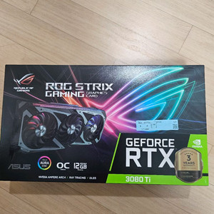 ASUS RTX 3080 Ti 로그스트릭스 팝니다.