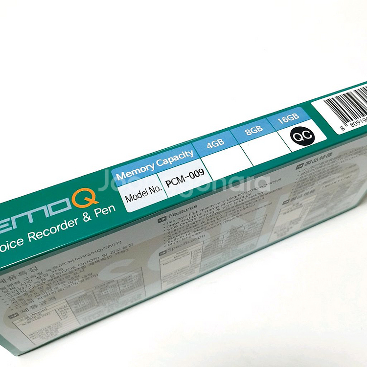 [새상품] 이소닉 PCM-009 볼펜 녹음기 16G +--1