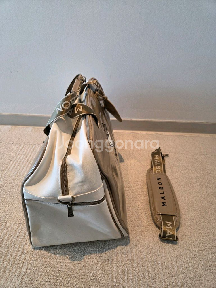 말본골프백 캐디백 보스턴백 애나멜 베이지--5
