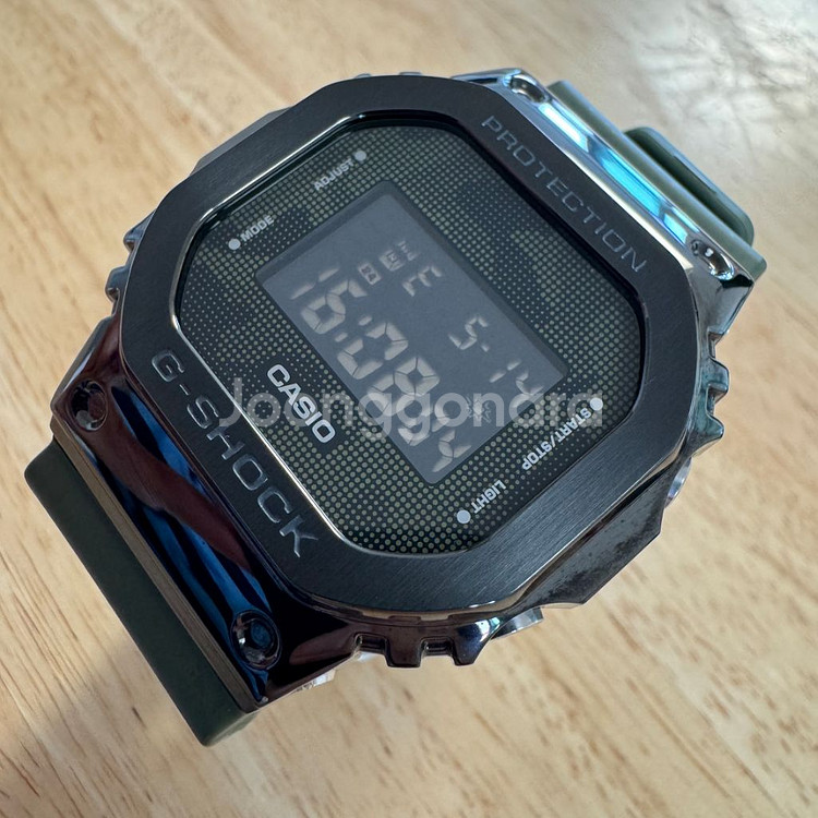지샥 [GM-5600] 밀리터리 카모플라쥬 주우재 시계--2