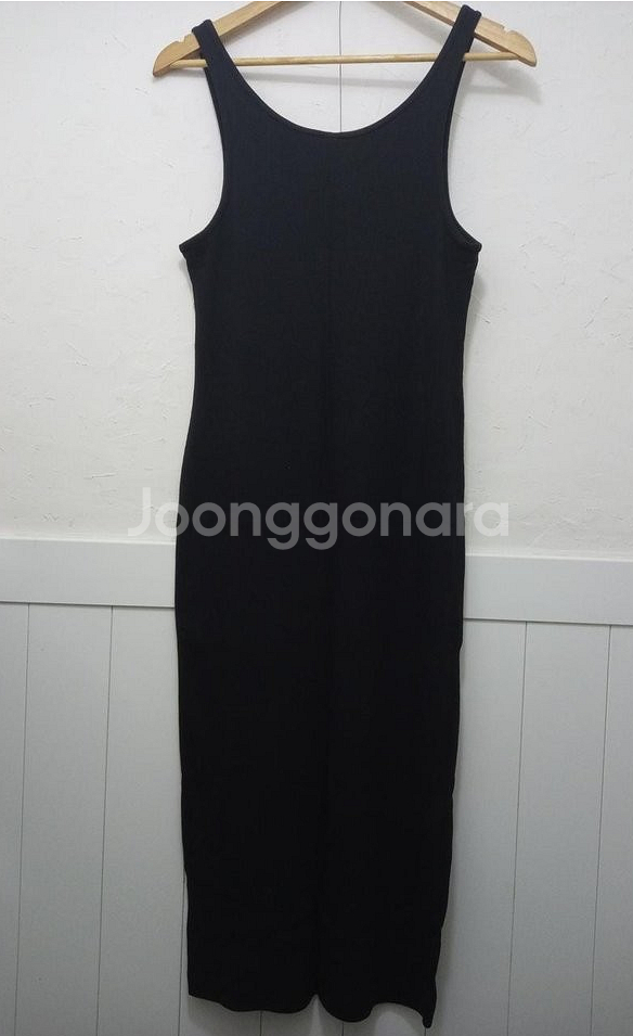 H&M 블랙 미디 원피스 L--2
