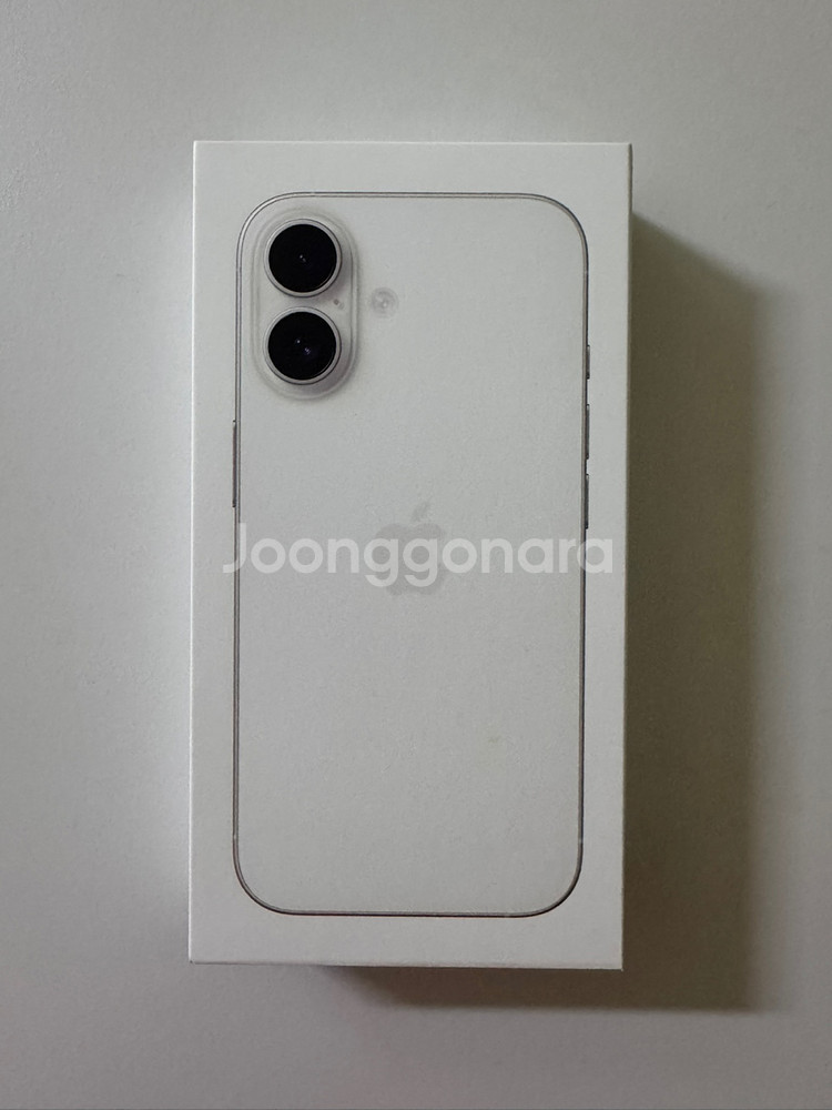 AIP16 (아이폰16) 128G 화이트 미사용 새상품--0