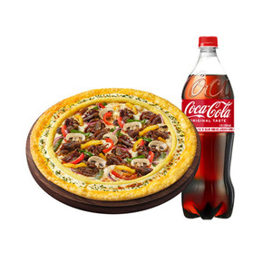 피자헛 직화불고기 리치골드 L + 콜라 1.25L