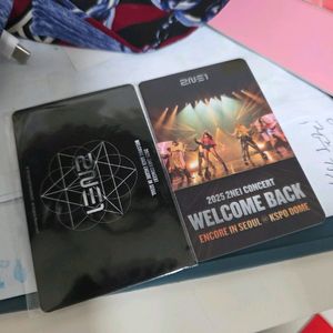 2ne1 콘서트 티켓 포토카드