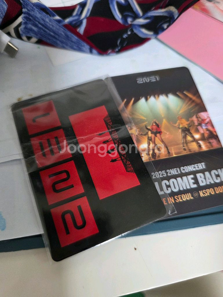 2ne1 콘서트 티켓 포토카드--1