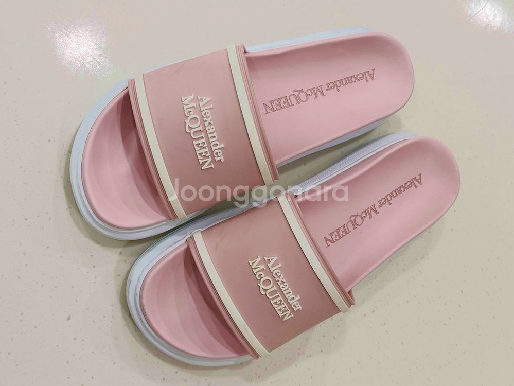 알렉산더맥퀸 핑크 슬리퍼 38(240-245mm)--0