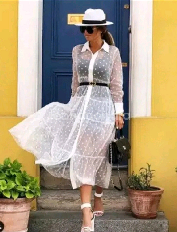 시스루 2부 드레스 겸 레이어드 원피스--2