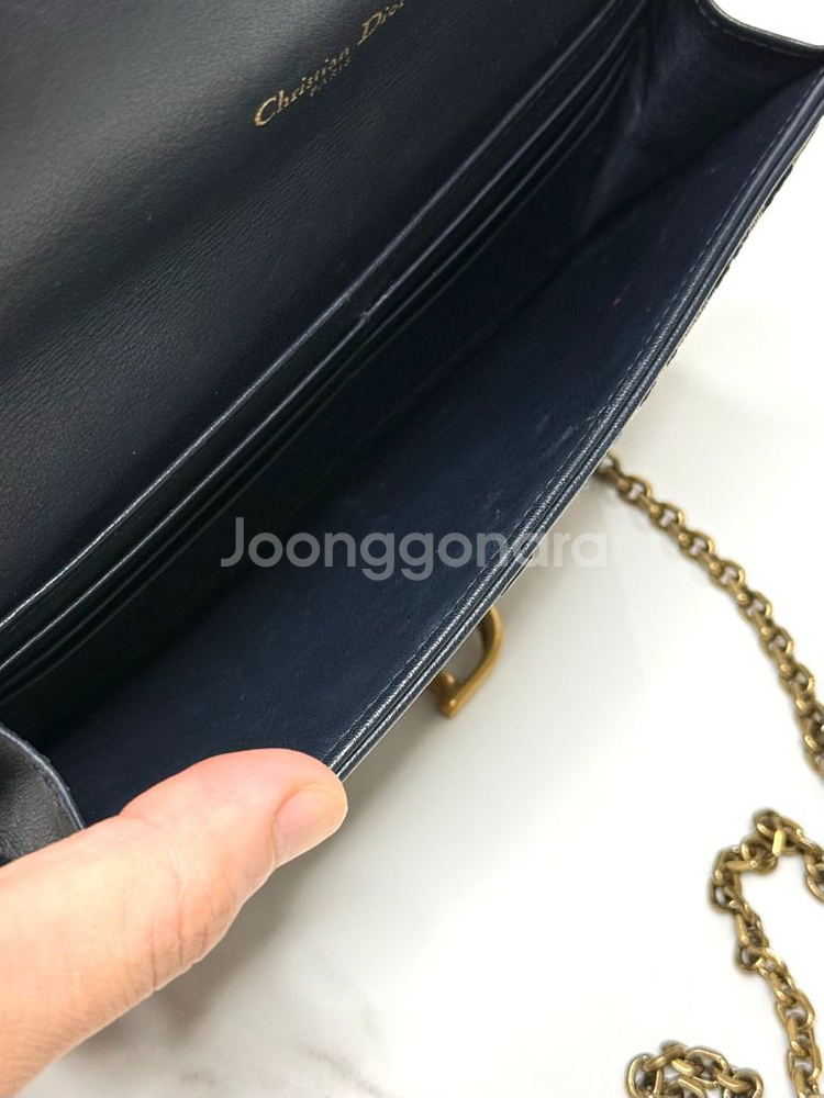 (백화점)디올 오블리크 새들 WOC 체인 지갑 크로스백--6