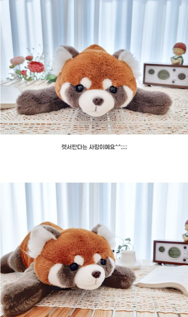 짱정품)허그 랫서판다봉제인형대형 미개봉총사이즈 60cm--7