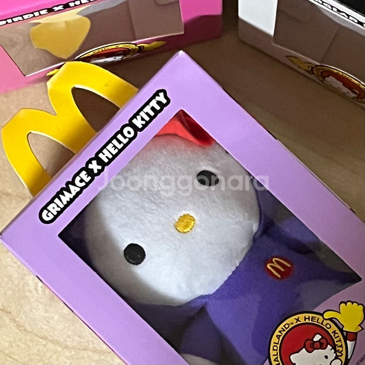 산리오 키티 맥도날드 콜라보 인형 헬로키티 피규어 가챠--1