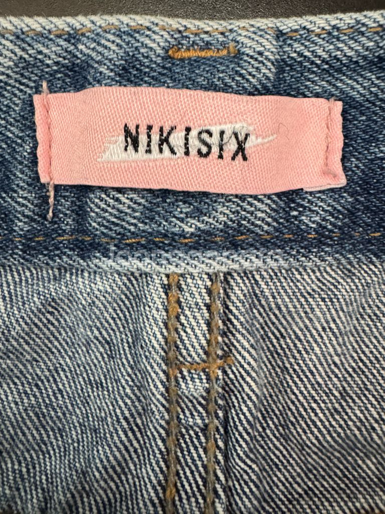 여성 nikisix 하프 데님 팬츠--2