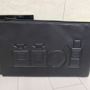 정품) 샤넬 블랙 인조 파우치 (코스메틱)