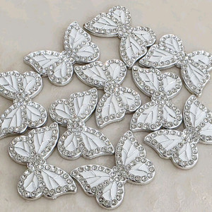 파츠 나비 실버화이트 10개 일괄