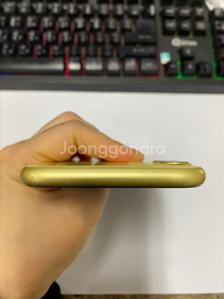 아이폰11 옐로우 액정SS급 64GB 배터리100%--5