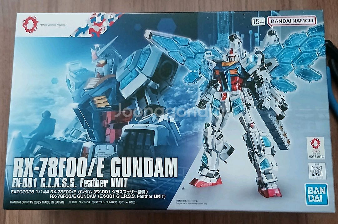오사카엑스포 건프라 RX78F00/E 글라스페더 건담--0