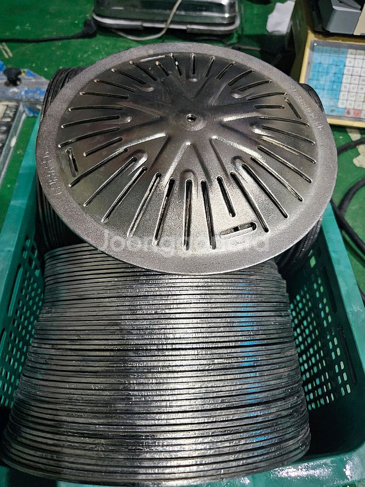 스텐 원형불판, 숯불용, 265mm, 60개--1