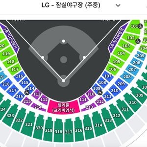 7.10 잠실야구장 테이블석 엘지vs 키움112구역2열