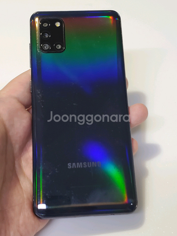 갤럭시 A31 블랙 6.5만 정상해지--1