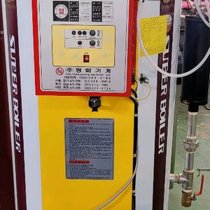 25년식) 평화스팀보일러100kg 가스식.신품급!