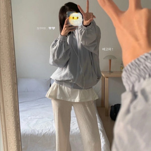 [원가8-9]앤썸 소라 새틴바람막이 간절기
