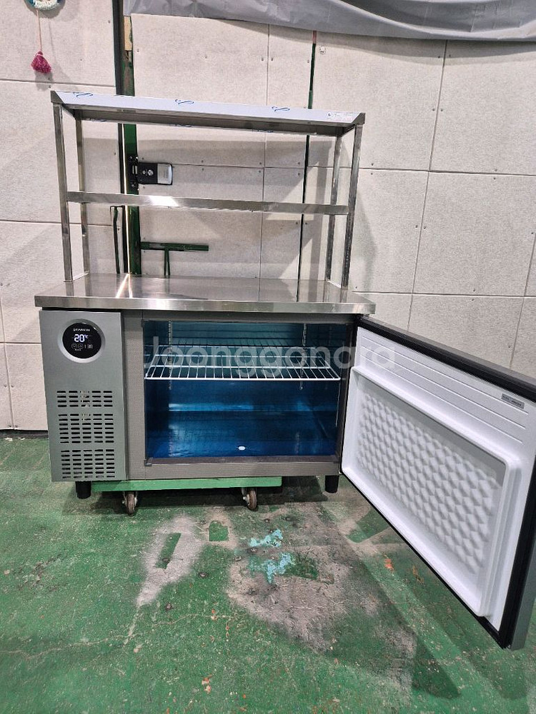 스타리온 1200 테이블 냉장고/상부선반 세트 24년식--2