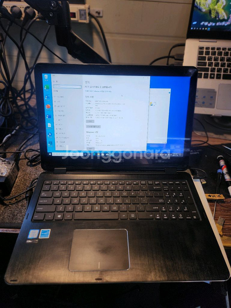 수리용<2595>asus i5 6세대 터치패드노트북--0